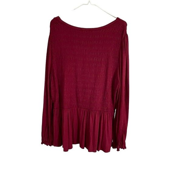 Lane Bryant Top 18 Purple Floral Smock Feminine Neutral Minimalist Preppy Boho - Picture 5 of 9